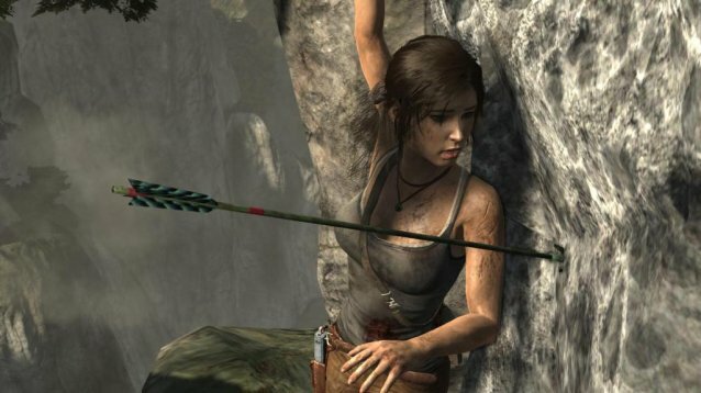 Tomb raider lara croft cliff